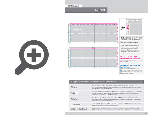 Product Bild faltblatt__gefalzt_auf_10_5_cm_x_29_7_cm__vertikaler_doppelparallelfalz__8-seitig