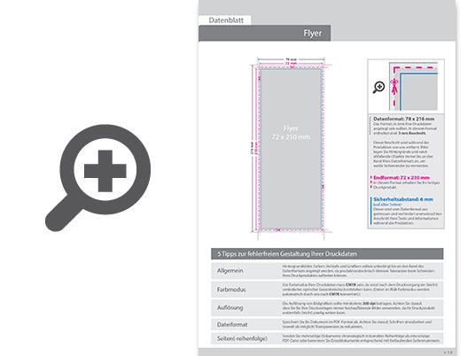 Product Bild flyer_7_2_cm_x_21_0_cm__einseitig_bedruckt