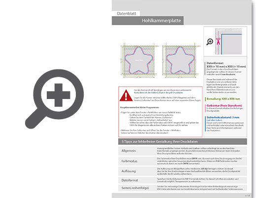 Product Bild hohlkammerplatte_in_stern-form_konturgefr__st___beidseitig_4_4-farbig_bedruckt