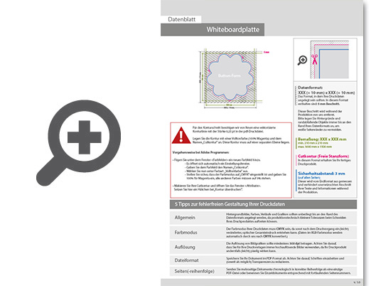 Product Bild whiteboardplatte_in_button-form_konturgefr__st_unbedruckt